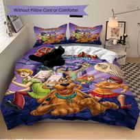 Scooby-Doo Mystery Adventure Bedding Set - 3 Piece Comforter Cover Gift for Bedroom,Includes No InsertB169 135x200cm