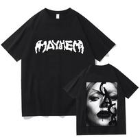 The MAYHEM Ball Tour 2026 T-Shirt Lady Gaga Singer Graphic Tshirts Fashion Short Sleeve Summer T Shirt Cotton Women Tees - Me... S