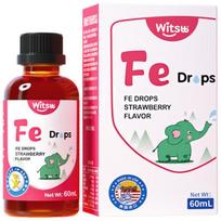 Witsbb Kids' Chelated Iron Drops 60ml Strawberry Flavor