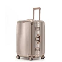 Extra-Large Aluminum Trolley Case with 34 Universal Wheels for Sports, Travel, and Business - 26  Checked Luggage 20 inch