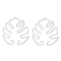 Monstera formos augalo atrama Lengvas montavimas Dekoratyvinis augalų stovas Lapo formos augalų stulpas Tvirtas lydinio atraminis kuolas Sodas 2PCS