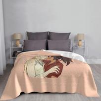 Catradora Nose Kiss Blanket For Sofa Bed Travel Catra Adora Catradora Shera And The Princesses Of Power She Ra Size: 75*100cm, Weight: 230 GSM
