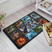 Cats Fantasy Frames Pattern Rug Floor Mat for Living Room or Bedroom Soft and Comfortable Carpet a Gift for Birthday and Holiday. 40x60cm( 15x23in )