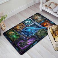 Musical Instruments Frames Pattern Rug Floor Mat for Living Room or Bedroom Soft and Comfortable Carpet a Gift for Birthday and Holiday. 40x60cm( 15x23in )