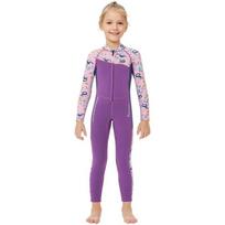 Kids 2.5mm Full Wetsuit Diving Snorkeling Surfing Warm Thermal Neoprene Dive Suit Cold Water Winter Spring Fall Small