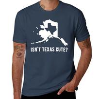 Isnt Texas Cute Compared To Alaska Tshirt Vintage Style Printed Top S