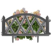 Graphite garden palisade 25 cm