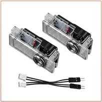 2Pcs Auto LED Door Welcome Projector Lights Wireless Ghost Shadow Step Light For Jaguar XF XE XK F E-Pace F-Pace I-Pace F-TYPE X S F Type XJ XEL XFL 2Pcs black