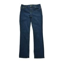 Women's Straight Cut Raw Blue Jeans