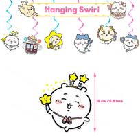 kawaii Chiikawa Birthday Party Decorations cutlery plate Banner Cake Topper Hanging Flag Chiikawa Balloons Birthday Decorations Other