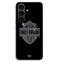 Case For Samsung Galaxy S26 FE Harley Davidson logo motor sycles grey black front Maniacase juoda