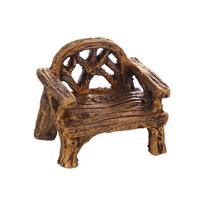 DIY Craft Fairy Garden Bench Miniature Furniture Figurines Lawn Chairs Set Park Seat Ornaments Single Seat