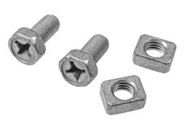 Tec battery clamp screws, M6x12 mm, with 11x9 mm nuts, set