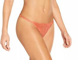 aM368 WOMEN'S LACE SYLVIE BRUNELLA THONG PANTIES S