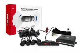 LED reverse parking sensor kit, 8 sensors, black  GOLD , 18 mm AMIO-01603
