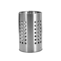 Round Stainless Steel Chopsticks Cage Silver Tableware Storage Tube Chopstick Basket  Kitchen S