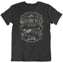 Sidecar Motorcycle Vintage Motorbike Bike Biker Road Speed T Shirt L