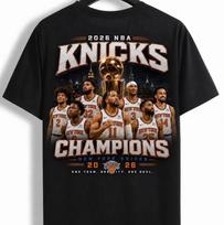 Knicks Champions 2026 Shirt Blue Orange Victory Fan Tee Unisex T-Shirt M