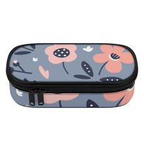 Pencil Case Large Capacity 300D Polyester Zip Around Closure with Mesh Pocket Removable Divider and Pen Slots for Classroom Use One Size