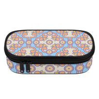 Pen Case 300D Polyester Structured Zip Around Closure with Removable Pen Slot Divider Mesh Pocket and Main Storage for Students One Size