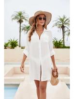 European & American Women's Summer Bikini Cover-up: Knitted Beach Cardigan One Size