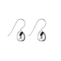 Sterling Geometric Drop Earrings Minimalist French Chic Waterdrop Design Women 925 Sterling Silver