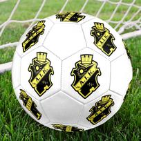 FC AIK Size 5 Soccer Ball, Machine-Stitched PVC, Durable & High Bounce, All Ages Fit, fan merchandise, matches & outdoor use.