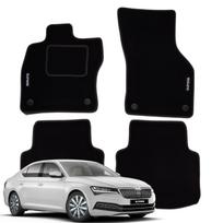 Skoda superb iii od 2015r dywaniki welurowe maty do auta wycieraczki haft b