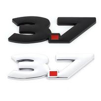 3D Metalinis 3.7 Logotipas Automobilio Lipdukas Ženklelis Automobilio Emblema Bagažinės Lipdukai