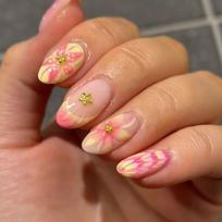Reusable Almond - Shaped Nails New Craft 3D Pure - Desire Sweet Flower Wearable Nails Removable Fake Nails and Manicure Tools