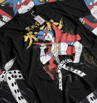 Tengen Toppa T-shirt Gurren Lagann Kamina Anime Manga Black Gifts Shirt All Size 2XL