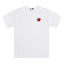 Comme Des Gar Ons Play Juoda Širdis Cirkonio T-shirt Ax T801 051 AX-T801-051 2 (L)