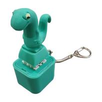 Fun Lizard Keychain Toy Press Activated LED Light USB Rechargeable Camping Night Accessories For Travelers And Students