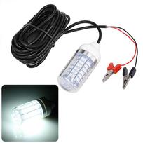 Outdoor Led Fishing Light Underwater Fish Finder Lamp Ac/dc12v/24v Waterproof Fish Lure Light With 5m Power Cord white light #1