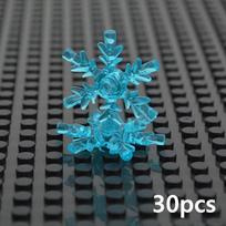 1/4x4 Ice Crystal Snowflake Bricks DIY Building Blocks Compatible With Assembles Particles City Street View 42409 black