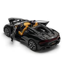 (With Acrylic Box) Simulated 1/32 Bugatti Mistral Convertible Alloy Sports Car Model Ornament Toy Vehicle Boyfriend Gift juoda