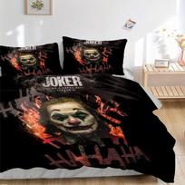 Joker Movie Poster Bedding Set Comforter Cover Gift for Bedroom,Includes 1 Cover and 2 Pillowcases, No InsertB619 135x200cm
