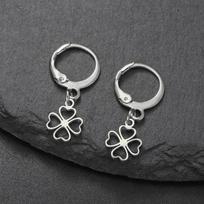 Clover Tassel Drop Earrings Women's Ear Line Straight Hanging Earings Stainless Steel Jewelry Simple Lucky Gifts for Girl