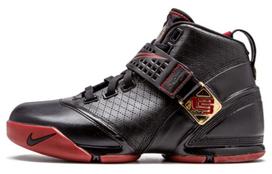 Nike LeBron 5 Black Crimson Metallic Gold 317253-001 42