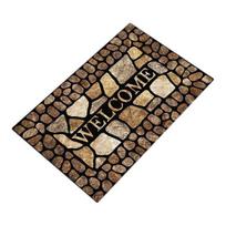 Welcome Floor Mat Non Slip Absorbent Entryway Rug Indoor Outdoor Entrance Doormat for Patio Hallway Home Decor Size#40x60cm