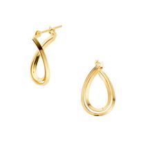 Vendome Aoyama Earrings K18 Yellow Gold Metal Drop AGVA1484 YG [Official] (Small)