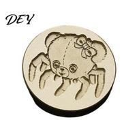 Vintage Brass Stamp Gothic Wax Seal Head, Retro Skull And Bat Pattern Magic Eye Sealing Stamp, Punk Style for Letter Decoration G