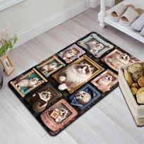 collage Pattern Rug Floor Mat for Living Room or Bedroom Soft and Comfortable Carpet a Gift for Birthday and Holiday. 40x60cm( 15x23in )