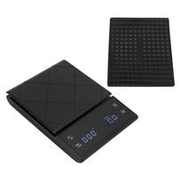 Coffee Scale Timer Function LED Touch Screen High Accuracy Auto Off Durable ABS Nonslip Different Units Kitchen Scale ABS