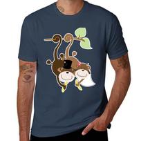 Monkey Wedding Couple Bride And Groom Tshirt Basic Simple Design Short Sleeve Shirt S