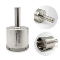 Diamond hole saw drill bit for wet stoneware, glass, tiles 30mm TITANIUM