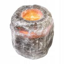 Natural salt candle holder GRAY - 1-2 kg
