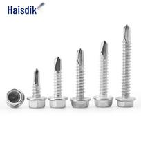 Haisidike Stainless Steel Hex Head Self-Drilling Screws