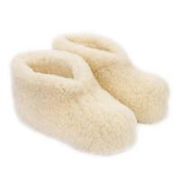 Baltos vilnonės namų šlepetės, aukštaičių vilnonės šlepetės, aukštaičių vilnonės šlepetės 43/44 beige