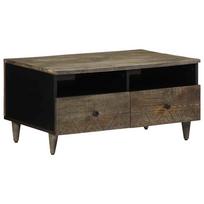 Light Gray Coffee Table 80X54X40 Cm Solid Mango Wood